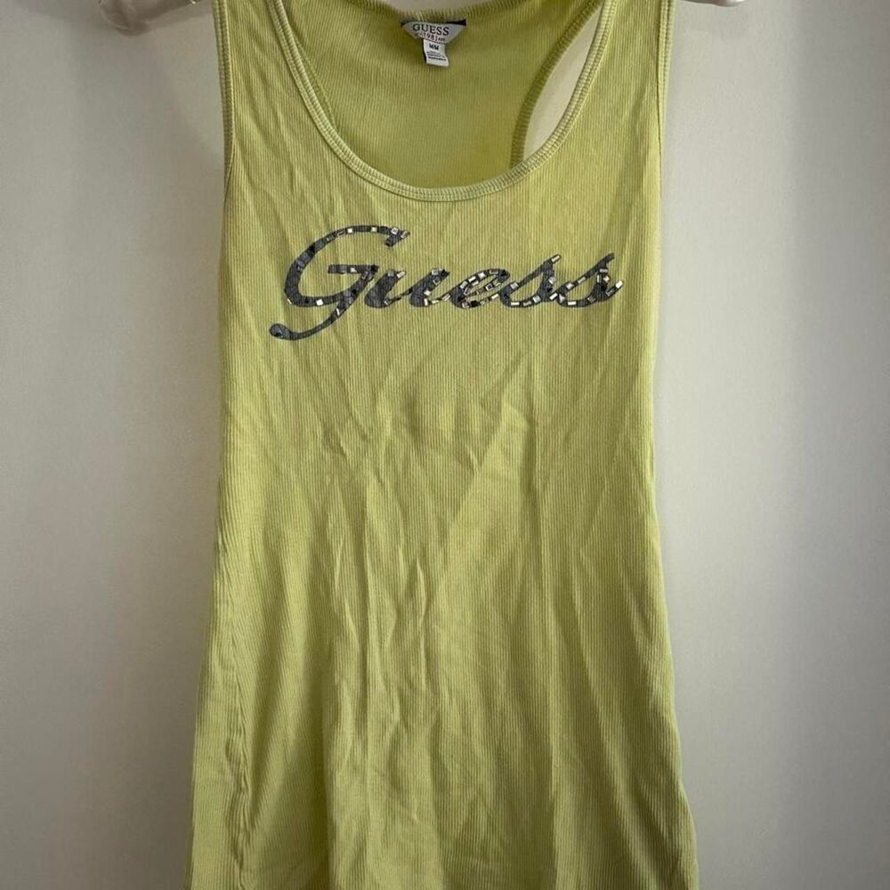 Guess Women's Green and Yellow Vest